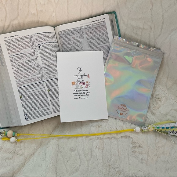 FAITH SISTER CREATIONS HANDMADE TASSEL BIBLE BOOKMARKS UP TO 12” PAGE LENGTH - Picture 10 of 10